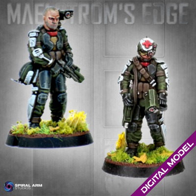 SecDef Characters STL Product Image