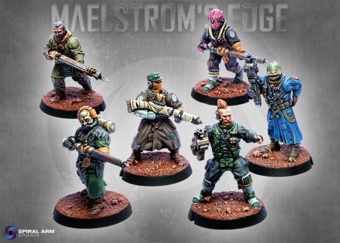 Broken infantry, painted by Maz Wiernikowski.