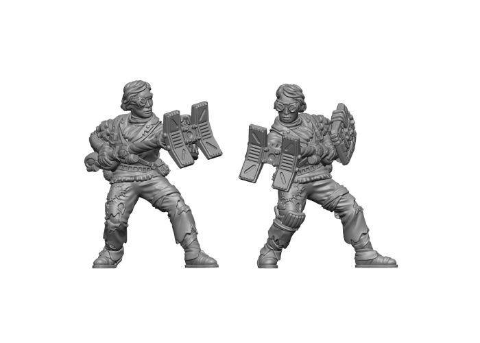 File includes two pose variants, and two different heads.