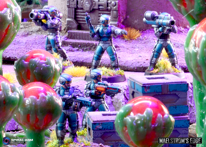SecDef forces secure a remote research facility.