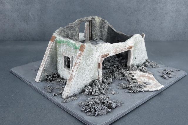 Ruined building made from foamcore & the Maelstrom's Edge terrain sprue